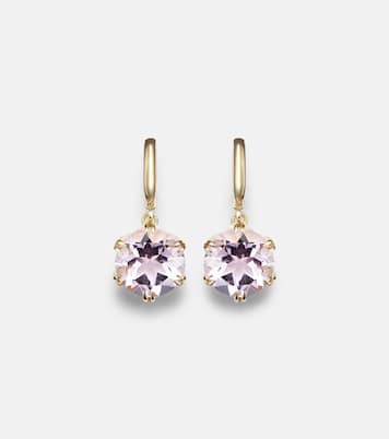 Boucles d'oreilles Crown en or 18 ct et améthystes | Ileana Makri