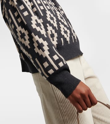 Jersey Vintage de mezcla de lana en jacquard | Brunello Cucinelli