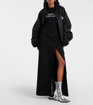 Ankle Boots aus Metallic-Leder | Vetements