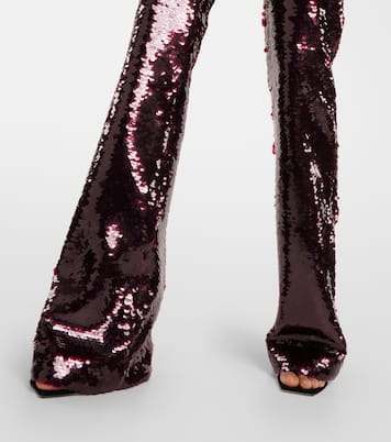 Combi-pantalon bustier Myrine à sequins | Safiyaa