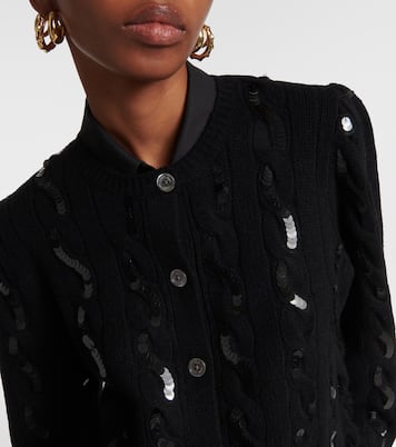 Sequined wool and cashmere cardigan | Polo Ralph Lauren