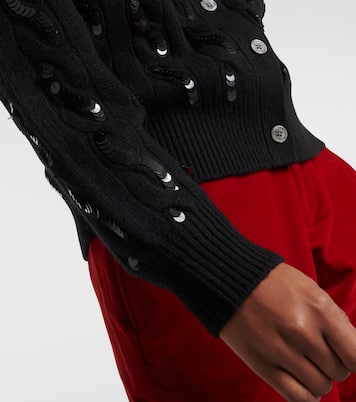 Sequined wool and cashmere cardigan | Polo Ralph Lauren