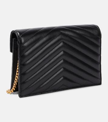 Cassandre Envelope leather wallet on chain | Saint Laurent