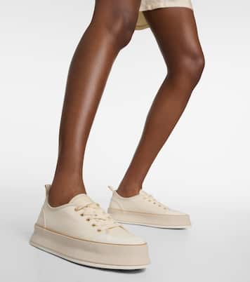 Spring canvas platform sneakers | Max Mara