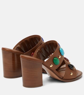 Shanti embellished leather sandals | Gianvito Rossi