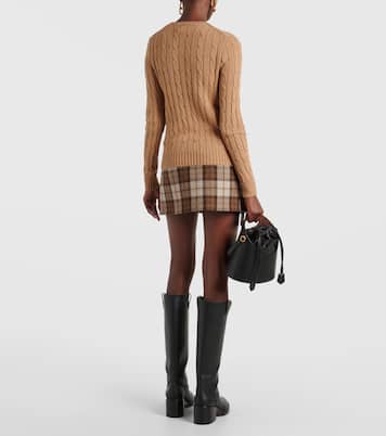 Cable-knit crewneck cotton sweater | Polo Ralph Lauren