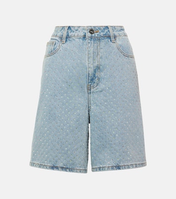 Shorts di jeans con decorazioni | Self-Portrait