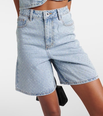Shorts di jeans con decorazioni | Self-Portrait