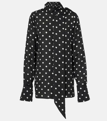 Camisa de crepé de china con lunares | Nina Ricci