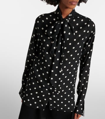 Camisa de crepé de china con lunares | Nina Ricci