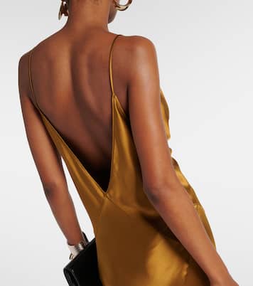Abito lungo in raso | Saint Laurent