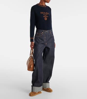 Jeans a gamba larga | Prada