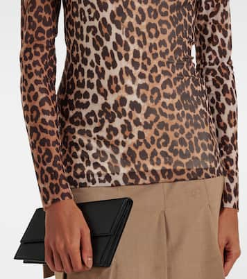 Bedrucktes Top aus Mesh | Ganni