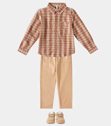 Pantaloni regular Oliver in cotone | Rylee + Cru