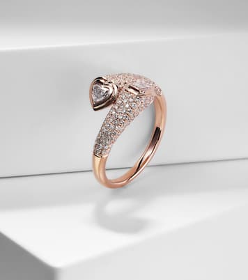 Bague en or rose 18 ct et diamants | Shay Jewelry