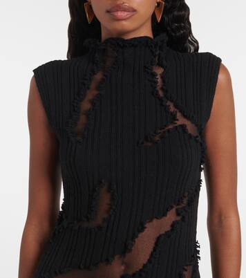 Robe longue en laine et soie | McQueen