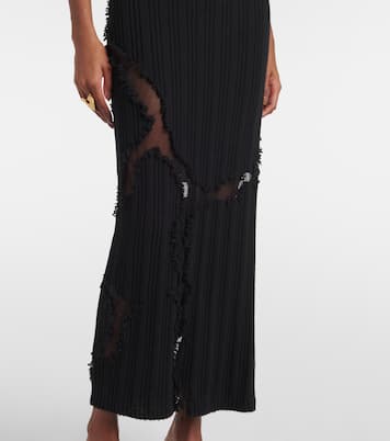 Robe longue en laine et soie | McQueen