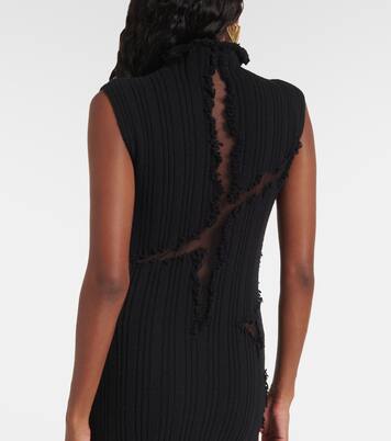 Robe longue en laine et soie | McQueen
