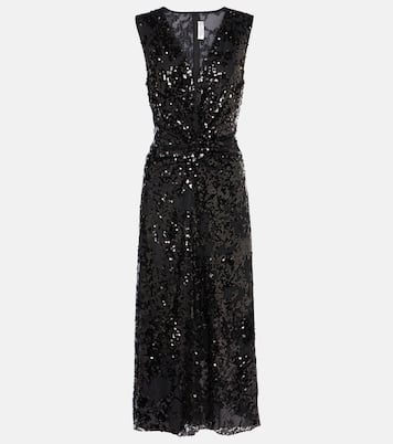 Abito midi con paillettes | Victoria Beckham