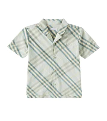 Polo Burberry Check in cotone | Burberry Kids
