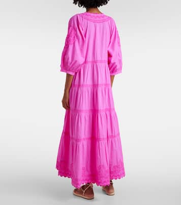 Vestido largo de popelín de algodón | Juliet Dunn