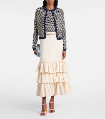Cardigan Toute La V in lana vergine | Valentino