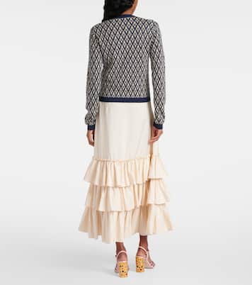 Cardigan Toute La V in lana vergine | Valentino