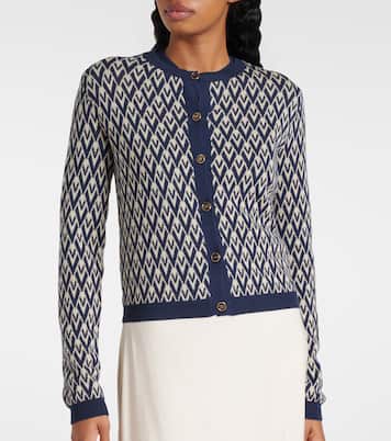 Cardigan Toute La V in lana vergine | Valentino