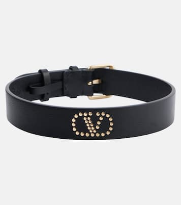 Choker VLogo Signature en cuir | Valentino Garavani