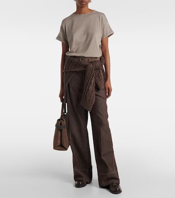 Camiseta de mezcla de cachemir y seda | Brunello Cucinelli