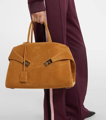  Borsa Hug Large in suede | Ferragamo