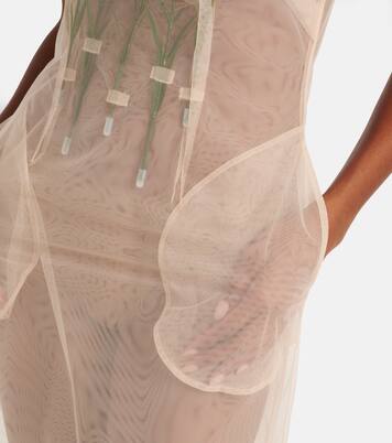 Abito midi in tulle con applicazioni | Simone Rocha