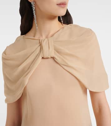 Abito lungo in georgette di seta | Simone Rocha