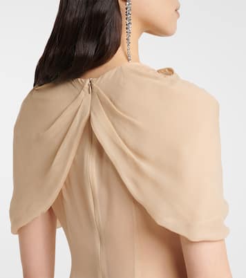 Abito lungo in georgette di seta | Simone Rocha