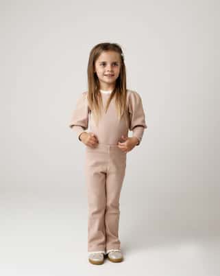 Pantaloni flared Jentje in misto cotone | Donsje