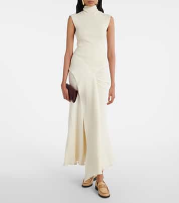 Croc-effect leather loafers | Victoria Beckham