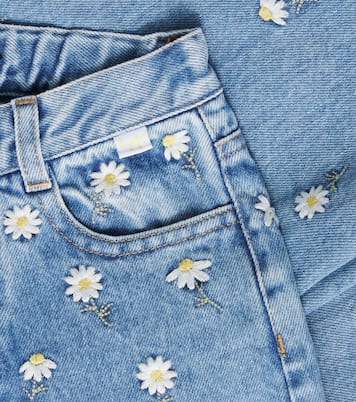 Floral embroidered jeans | Il Gufo