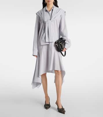 Vestidio camisero a rayas con capas | Acne Studios