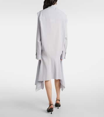 Vestidio camisero a rayas con capas | Acne Studios