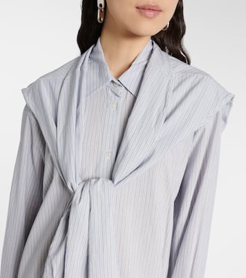 Vestidio camisero a rayas con capas | Acne Studios