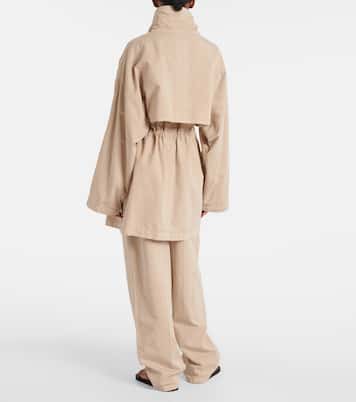 Giacca Herbie in gabardine di cotone e lino | The Row