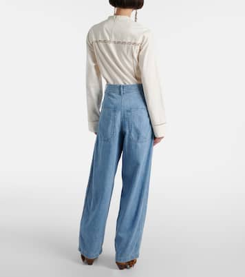 Jeans Inaya a gamba larga e vita alta  | Isabel Marant