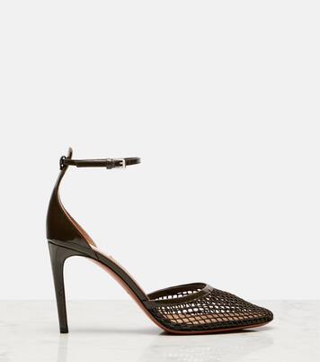 Pumps 90 aus Mesh und Lackleder | Alaïa