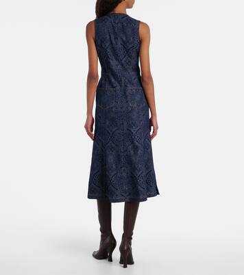 프린트 데님 미디 드레스 | Etro