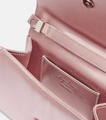 Pilgrim Micro embellished satin vanity bag | Roger Vivier