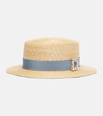 Très Vivier straw boater hat | Roger Vivier