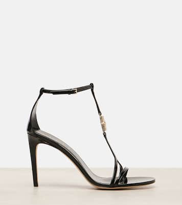 Sandales en cuir verni à ornements | Gucci