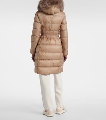 Boedic shearling-trimmed down jacket | Moncler