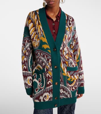 Jacquard wool-blend cardigan  | Etro