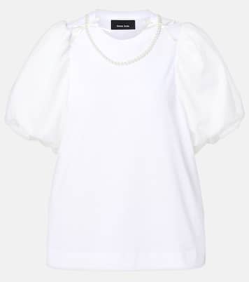 Puff-sleeve cotton jersey T-shirt | Simone Rocha
